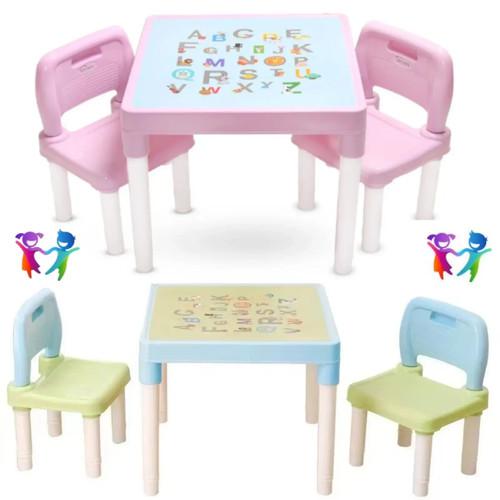 Kids table and chair set - table, abc