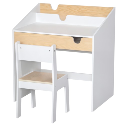 Homcom two piece kids desk - two-piece,